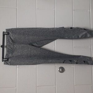Womens Gray, black, white athletic leggings